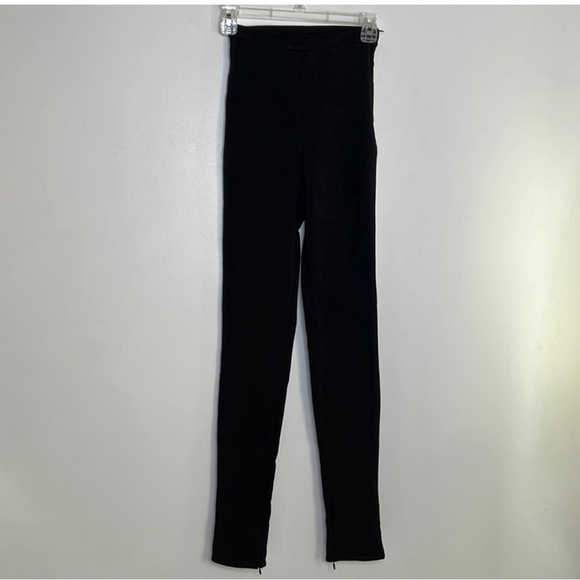 Reformation Graham pant, black high waist zipper hem pants, size XS - Picture 3 of 11